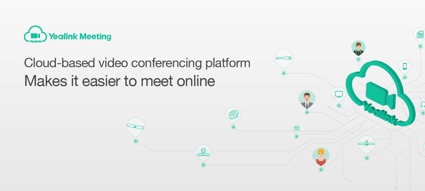 Yealink Meeting Plataforma de Videoconferência na Nuvem